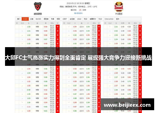 大邱FC士气高涨实力得到全面肯定 展现强大竞争力迎接新挑战